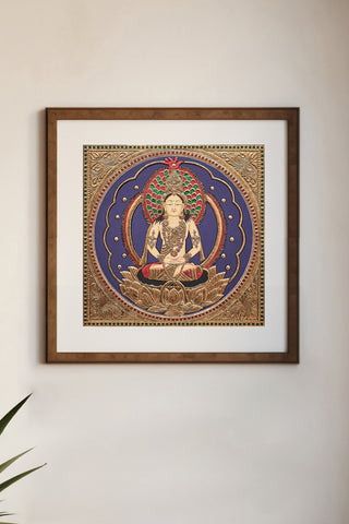 Meditative Buddha Tanjore Painting