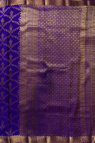 Luxurious Pure Mysore Crepe Silk Saree with Gold Zari Brocade