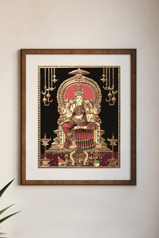 Bhuvaneswari Tanjore Painting