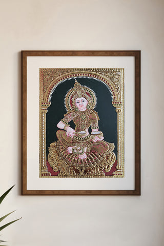 Annapoorneshwari  Tanjore Painting