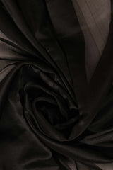 Black Chanderi Handloom Silk saree