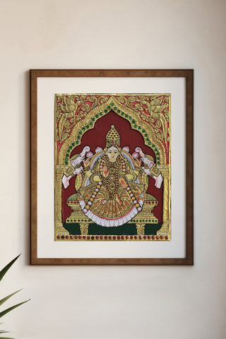 Gajalakshmi Tanjore Painting