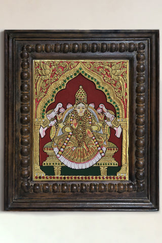 Gajalakshmi Tanjore Painting