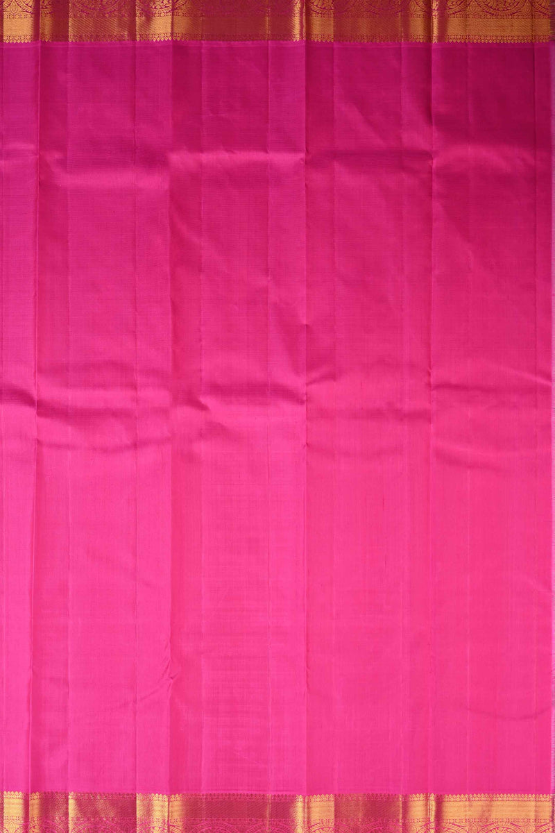 Purple with Pink Kanchipuram Handloom Silk saree