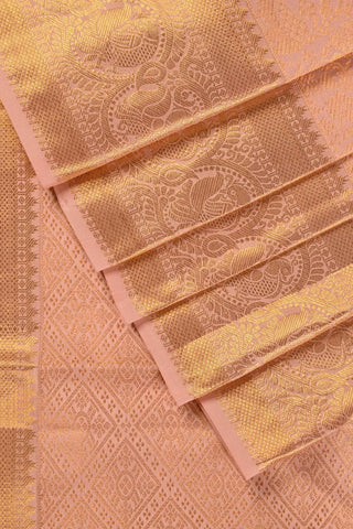 Shreya Ghoshal's Peachy Pink Kanjivaram Saree (Made to Order)