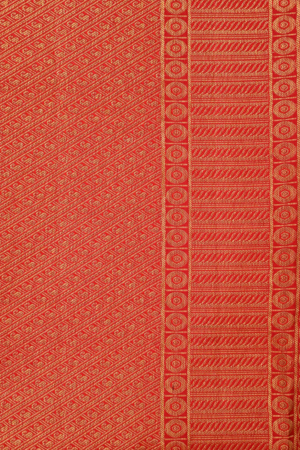 Red Kanchipuram Handloom Silk Saree