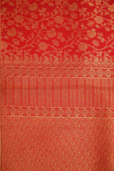 Red Kanchipuram Handloom Silk Saree