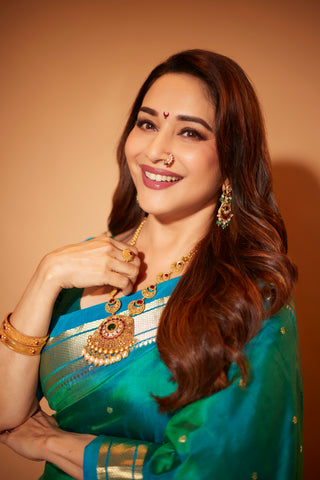 Madhuri Dixit's Dual Tone Handloom Paithani Saree (Made to Order)