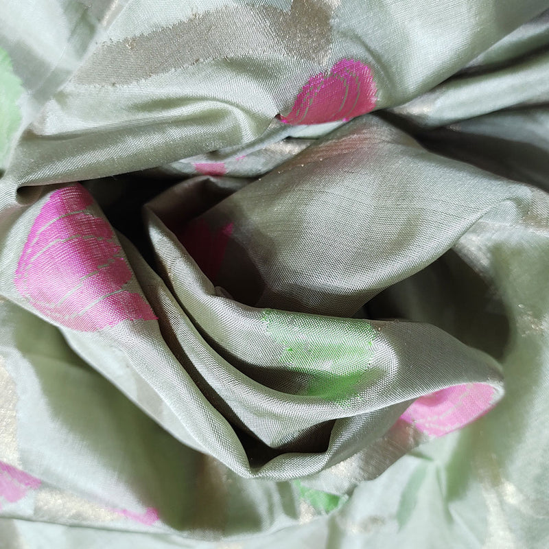 Pistachio Green Handloom Uppada Silk Saree