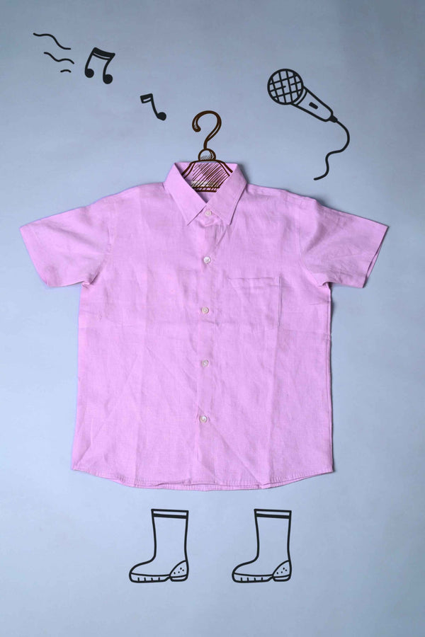 Lilac Pure Linen Shirt