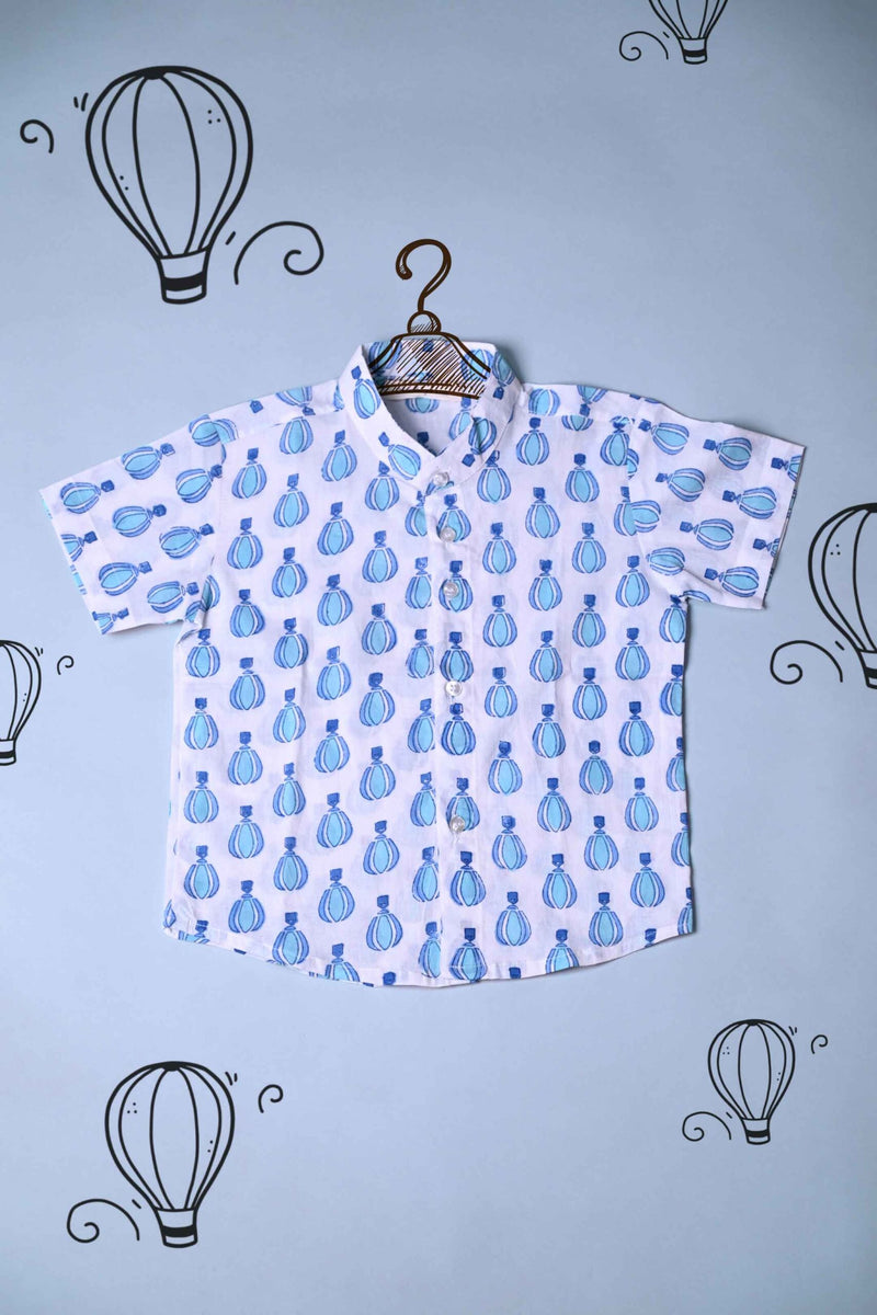 Cool Baby Blue Hot Air Balloon Shirt
