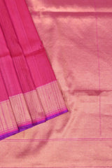 Pink and Purple Tussar Saree