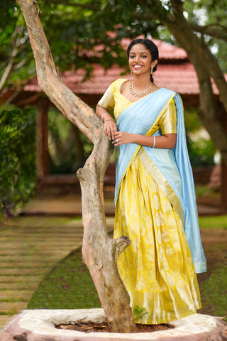 Kanjivaram South Indian Half Saree Set – Timeless Grace
