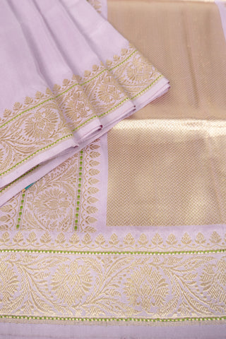 Lilac Kadwa Banarasi saree