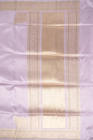 Lilac Kadwa Banarasi saree