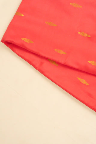 Traditional Coral Mysore Silk Saree with Rich Zari Work