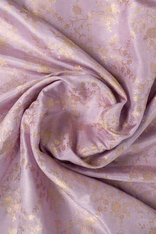 Lavender Handloom Banarasi Pure Katan Silk Saree