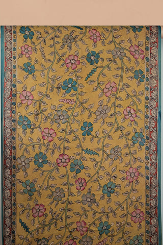 Kalamkari silk saree with Tree of Life design