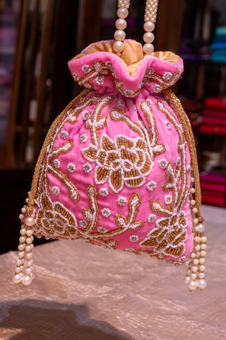 Royal Radiance: Embellished Potli Handbag for Celebrations