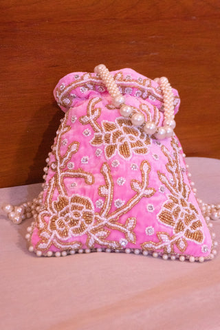 Royal Radiance: Embellished Potli Handbag for Celebrations