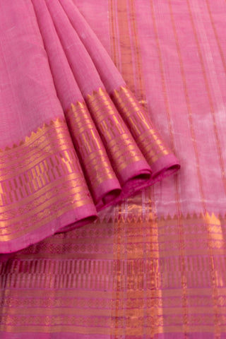 Light Pink Mangalgiri Silk saree