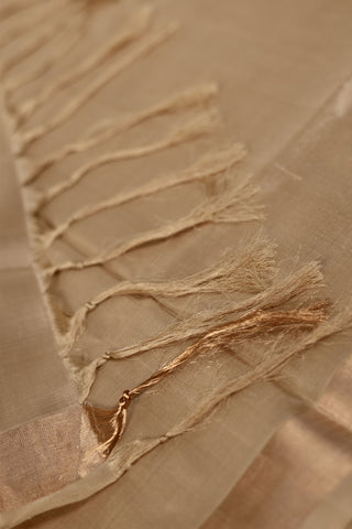 Beige Uppada Jamdani Saree with Geometric and Floral Weave – Shop now for this Uppada silk saree online.