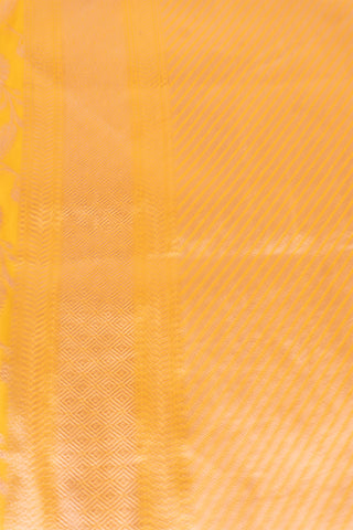 Yellow Banarasi Silk saree