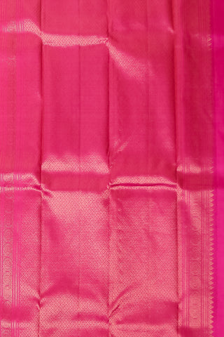 Elegant Black and Pink kanjivaram Silk Saree with Intricate Zari Motifs