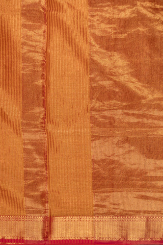 Burnt Orange and Rani Pink Border Maheshwari Saree