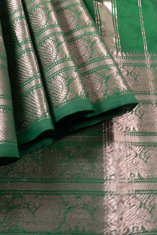 Green Mangalgiri Cotton saree