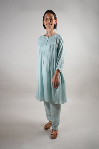 Light Blue Muslin Coord Set – Comfortable & Stylish Loungewear