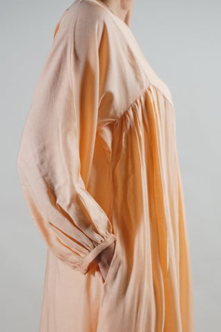 Peach Pashmina Twill Coord Set – Cozy & Chic Loungewear