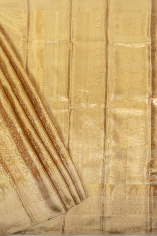 Regal Golden kanjivaram Silk Saree