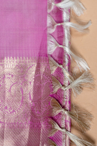 Lavender Kanjivaram silk saree inspired by Kangana Ranaut