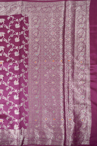 Banarasi Minakari Saree ‘Gulnar’ in Fuchsia
