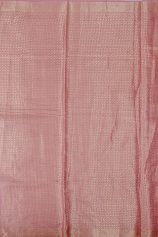 Soft Blush Pink Banarasi Saree with Blooming Floral Pallu