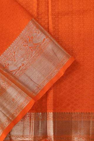 Classic Kanjivaram Silk Saree Cream Body with Radiant Red Border