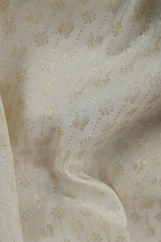 Classic Kanjivaram Silk Saree Cream Body with Radiant Red Border