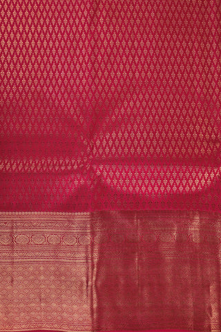 Grand Red Kanjivaram Silk Saree with All-Over Diamond Zari Weave