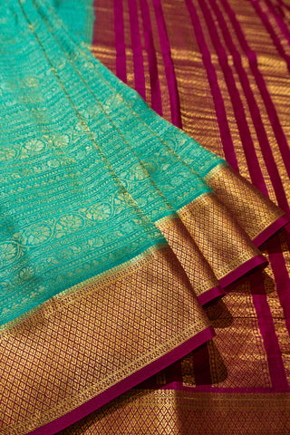 Elegant Mysore Silk Crepe Saree with Zari Border