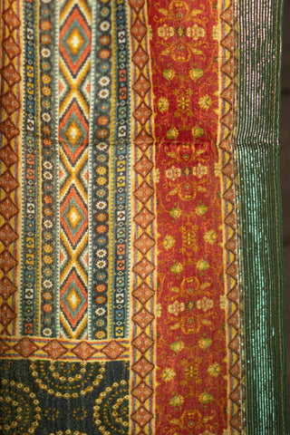 Banarasi Dola silk dupatta with floral print	