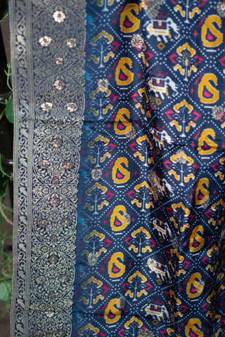 Banarasi Patola print Dola silk dupatta	
