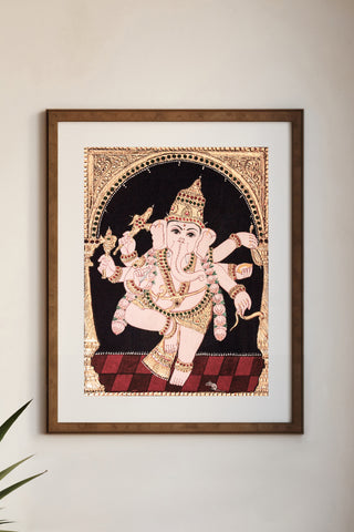 Bal Ganesh Tanjore Art