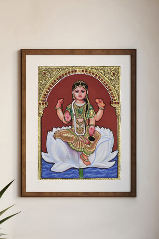 Narayani Bala Tripura Sundari Tanjore Painting