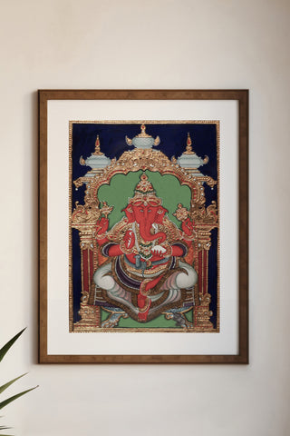 Lord Ganesha Tanjore Painting