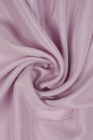 Lilac crepe silk saree with striped pallu