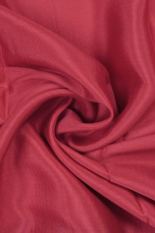 Rani pink crepe silk saree with purple pallu