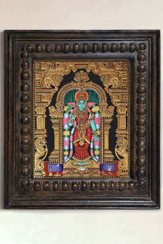 Goddess Kanyakumari Tanjore Painting