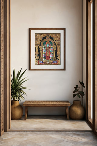 Goddess Kanyakumari Tanjore Painting