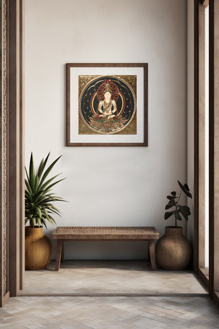 Handmade Buddha Tanjore Painting